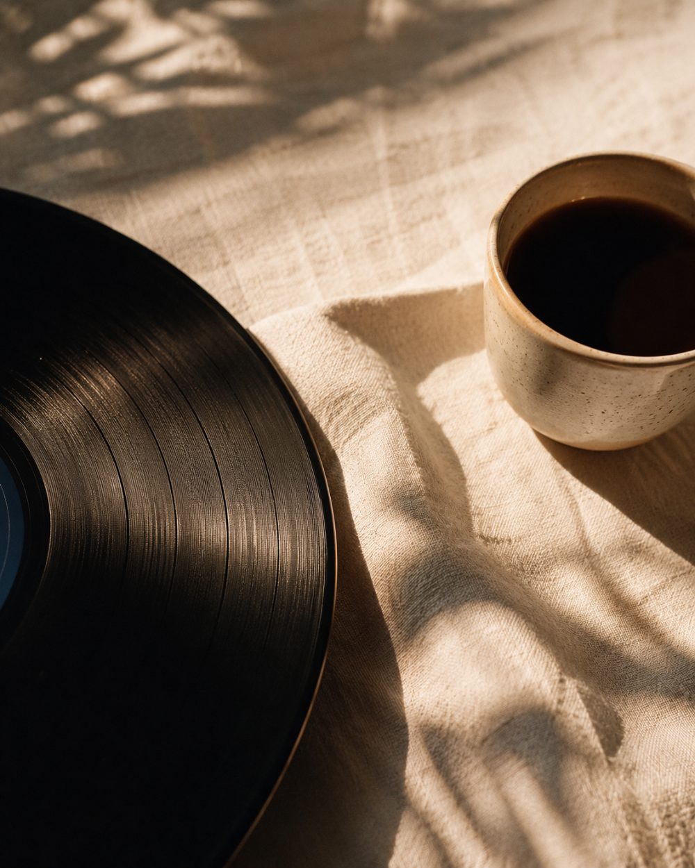 Vinil e café